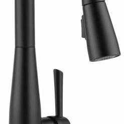 Delta 1-Handle Pull-Down Bar/Prep Faucet, Matte Black