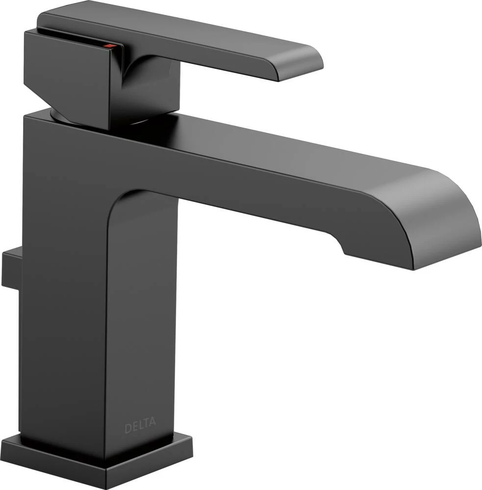 Delta Ara 1-Handle Bathroom Faucet With Metal Pop-Up, Matte Black