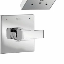 Delta Faucet Ara Monitor® 14 Series Single Handle H2Okinetic Bathtub & Shower Trim Kit, Chrome