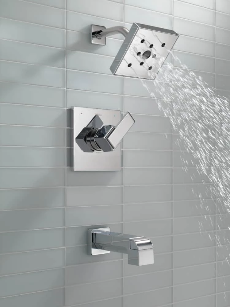 Delta Ara Monitor 14 Series H2Okinetic Tub & Shower Trim, Stainless Steel - Image 2