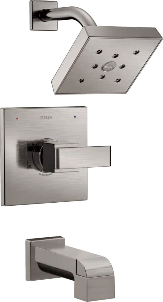 Delta Ara Monitor 14 Series H2Okinetic Tub & Shower Trim, Stainless Steel