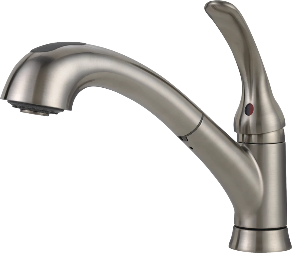 Delta Faucet Casey Single Handle Pull Out Kitchen Faucet, Brushed Nickel - Image 2