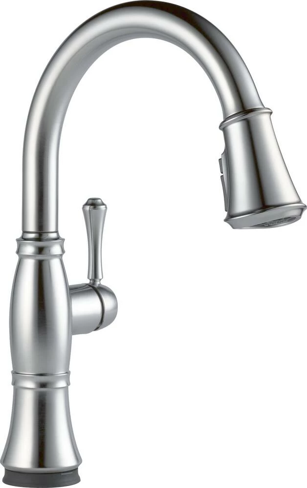 Delta Cassidy 1-Handle Pull-Down Kitchen Faucet, Arctic Stainless