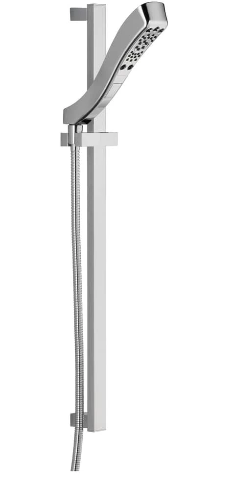 Delta H2Okinetic 4-Setting Slide Bar Hand Shower, Chrome