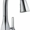 Delta Mateo 1-Handle Pull-Down Bar/Prep Faucet, Arctic Stainless