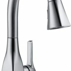 Delta Mateo 1-Handle Pull-Down Bar/Prep Faucet, Arctic Stainless