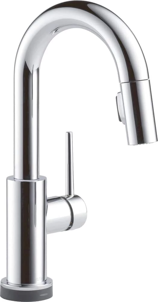 Delta Trinsic 1-Handle Pull-Down Bar/Prep Faucet, Chrome