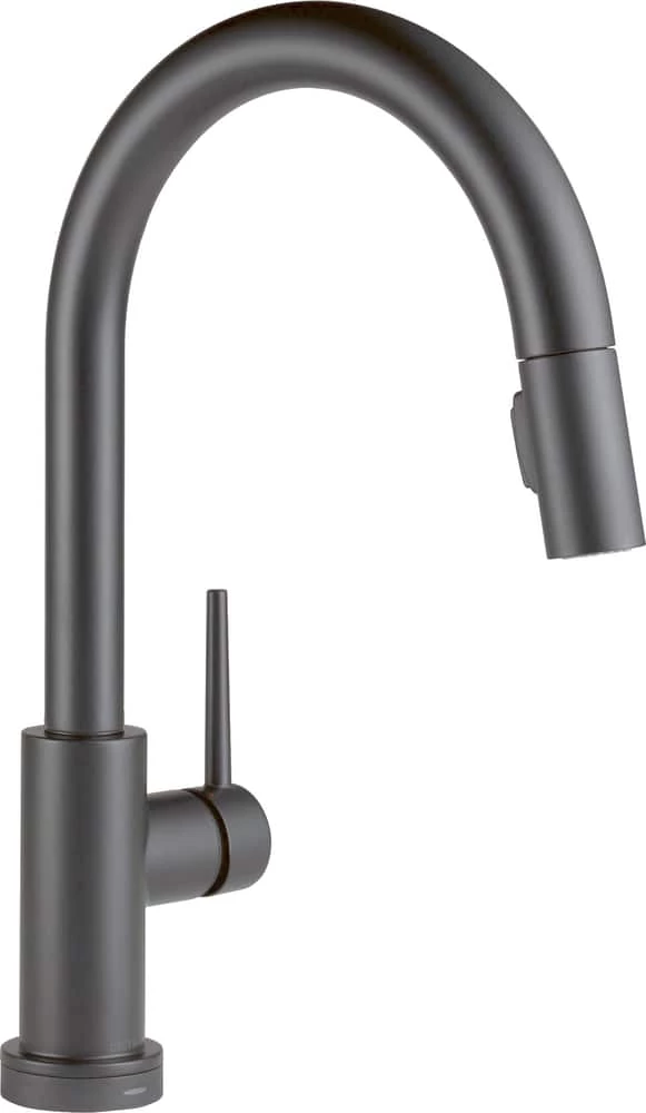 Delta Trinsic 1-Handle Pull-Down Kitchen Faucet, Matte Black