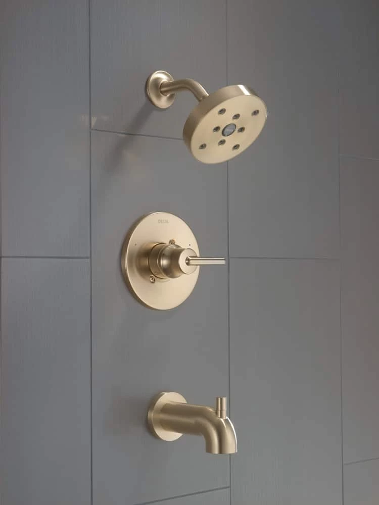 Delta Trinsic Monitor 14-S H2Okinetic Tub & Shower Trim, Champagne Bronze - Image 4