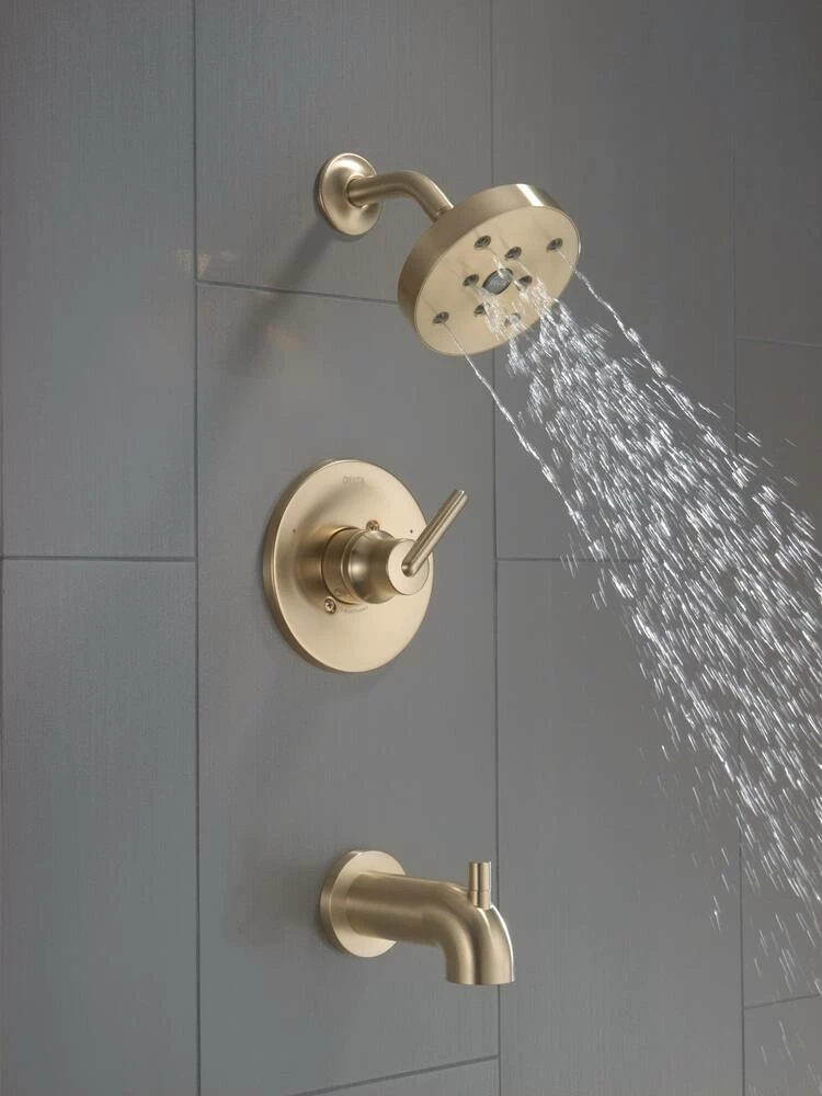 Delta Trinsic Monitor 14-S H2Okinetic Tub & Shower Trim, Champagne Bronze - Image 3