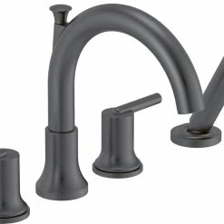 Delta Trinsic Roman Tub Trim With Hand Shower, Matte Black